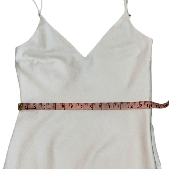 Lulus Stun Like Me White Bodycon Trumpet Hem Midi Dress M - Picture 9 of 12